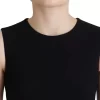 Black Dress Sheath Flare Viscose Dress - Image 5