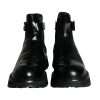 Black Belted DG Logo Men Chelsea Boots Shoes - Image 2