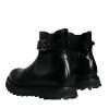 Black Belted DG Logo Men Chelsea Boots Shoes - Image 4