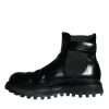 Black Belted DG Logo Men Chelsea Boots Shoes - Image 5