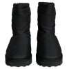 Black Nylon Padded Mid Calf Men Boots Shoes - Image 2