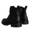 Black Lace Up Mid Calf Boots Men Shoes - Image 4