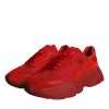 Red Leather Daymaster Low Top Sneakers Shoes - Image 3