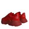 Red Leather Daymaster Low Top Sneakers Shoes - Image 4