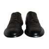 Black Leather Oxford Wingtip Formal Men Shoes - Image 2