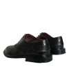 Black Leather Oxford Wingtip Formal Men Shoes - Image 4