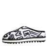 Black White Quilted Logo Sandals Slides Shoes - Image 5