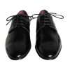Black Calfskin Leather Derby Dress Men Shoes - Image 2