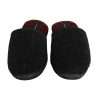 Black Faux Fur Slides Slippers Slip On Shoes - Image 2