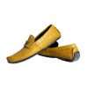 Yellow Leather Slip Mocassin Loafers Shoes - Image 7
