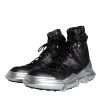 Black Nylon Galileo High Top Sneakers Shoes - Image 3