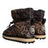Brown Leopard Ankle Boots Padded Shoes - Image 4