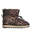 Brown Leopard Ankle Boots Padded Shoes - Image 5