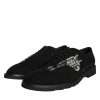 Black Suede Sicilia Lace Up Formal Shoes - Image 3