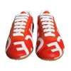 Red White Leather Logo Casual Sneakers Shoes - Image 2