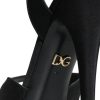 Black Leather Platform Heels Sandals Shoes - Image 8