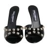 Black Crystal Heels Keira Sandals Shoes - Image 2