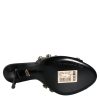 Black Crystal Heels Keira Sandals Shoes - Image 6