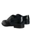 Black Leather Floral Lace Dress Formal Shoes - Image 4