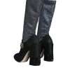 Black Crystal Mary Janes Booties Shoes - Image 4