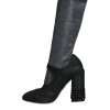 Black Crystal Mary Janes Booties Shoes - Image 5