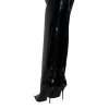 Black Patent Leather Knee High Boots Shoes - Image 4