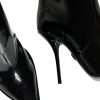 Black Patent Leather Knee High Boots Shoes - Image 8