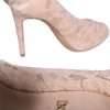 Beige Stretch Taormina Lace Boots Shoes - Image 7