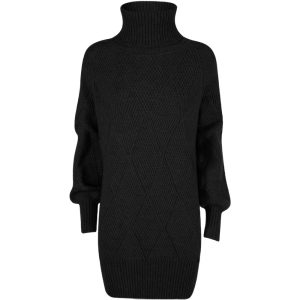 Black Marabou Women Dress