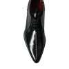 Black Leather Crystal Dress Formal Shoes - Image 3