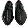 Black Leather Crystal Dress Formal Shoes - Image 4