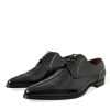 Black Leather Crystal Dress Formal Shoes - Image 5