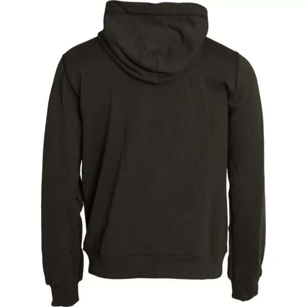 Army Green Logo Hooded Full Zip Sweater - Image 2
