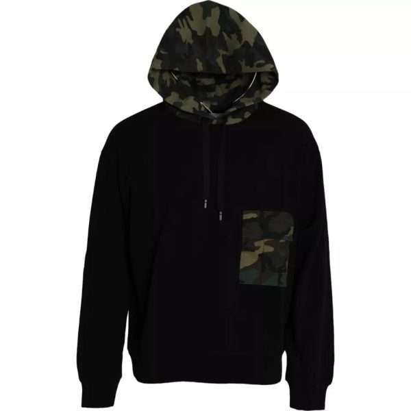 Black Camouflage Hooded Sweatshirt Sweater - Image 3