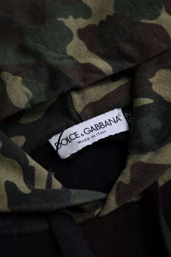 Black Camouflage Hooded Sweatshirt Sweater - Image 6
