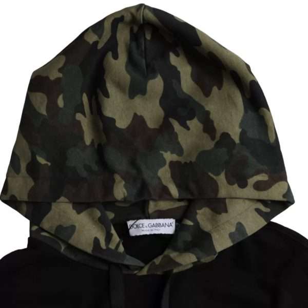 Black Camouflage Hooded Sweatshirt Sweater - Image 5