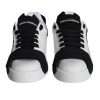 White Black Leather Low Top Women Sneaker Shoes - Image 7