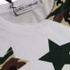 White Camouflage Stars Crew Neck Men T-shirt - Image 4