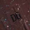 Brown Color Splash Cotton Crew Neck T-shirt - Image 3