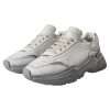 White Silver Daymaster Low Top Sneakers Shoes - Image 5