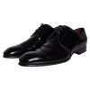Black Patent Leather Derby Men Dress Shoes - Image 3