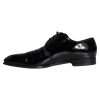 Black Patent Leather Derby Men Dress Shoes - Image 7