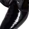 Black Patent Leather Derby Men Dress Shoes - Image 8