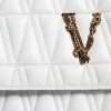 White Mini Nappa Leather Crossbody Shoulder Bag - Image 6