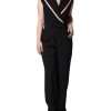 Black Wool Blend Sleeveless Jumpsuit Dress - Image 3