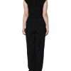 Black Wool Blend Sleeveless Jumpsuit Dress - Image 4