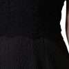 Black Cotton Sheath Knee Length Dress - Image 7