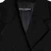 Black Double Breasted Trench Coat Jacket - Image 6