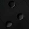 Black Double Breasted Trench Coat Jacket - Image 8