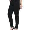 Black Cotton Stretch Skinny Denim Jeans - Image 3